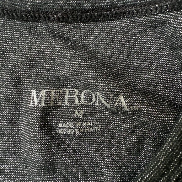 Merona Sz M Black / Silver Metallic Tank Top - Picture 4 of 5